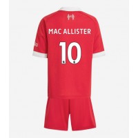 Liverpool Alexis Mac Allister #10 Domáci Detský futbalový dres 2025-26 Krátky Rukáv (+ trenírky)